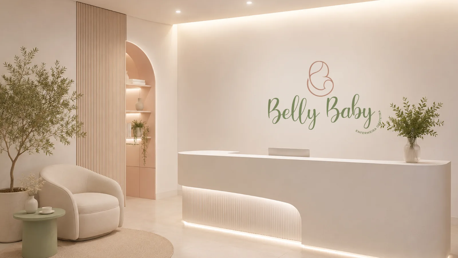 Ambiente acolhedor da marca Belly Baby